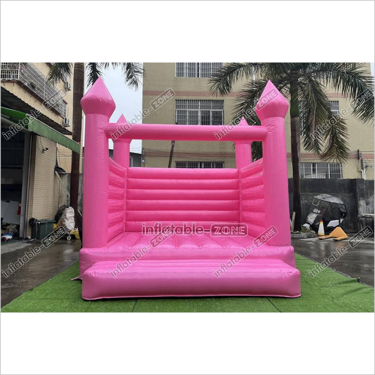 Pink Wedding Inflatable Bouncy Castle Backyard Bounce House For Outdoor Jumping Castle - Inflatable-Zone