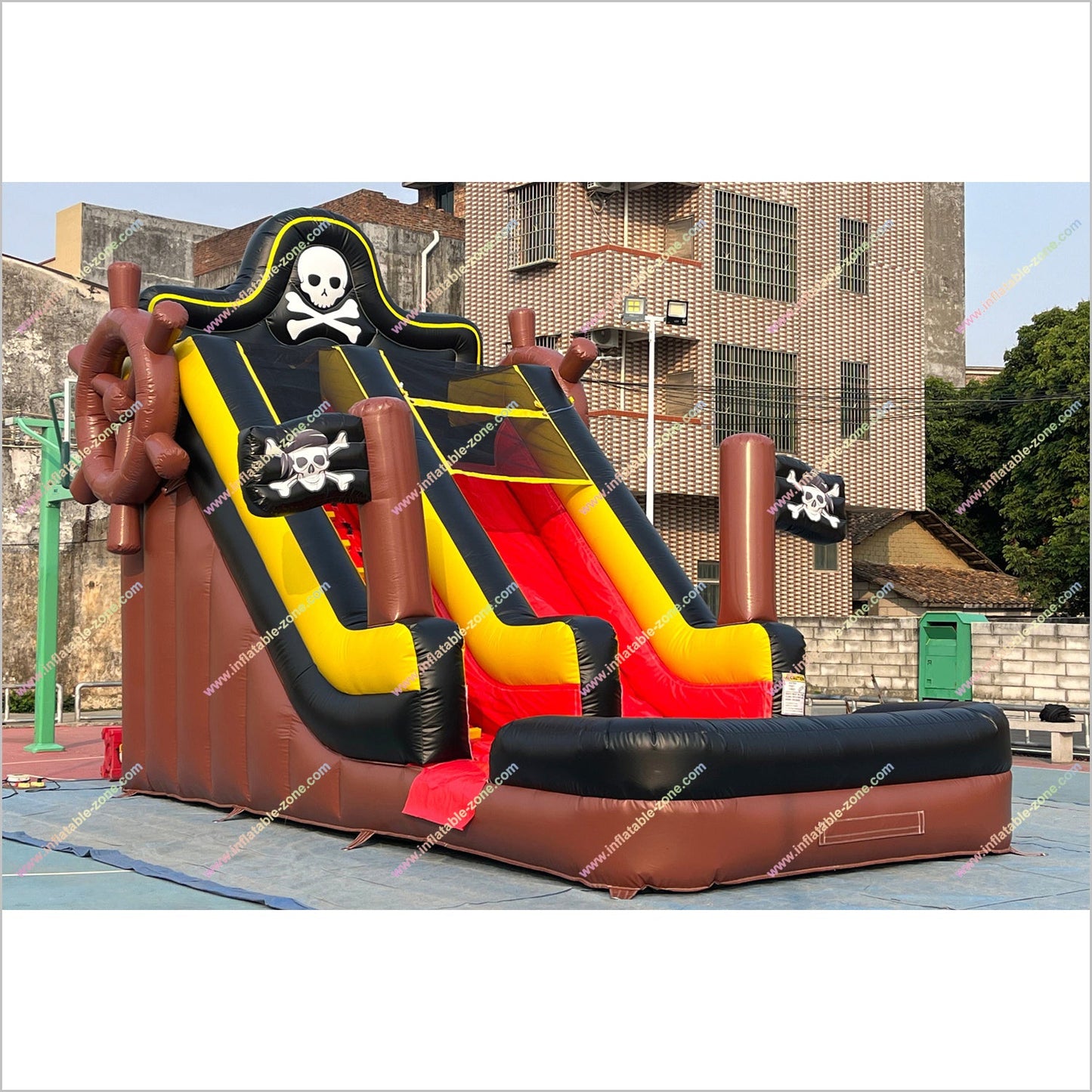 Pirate Inflatable Water Slide Amusement Park Near Me Adult Bouncy Water Slide Inflatable Pool Rental