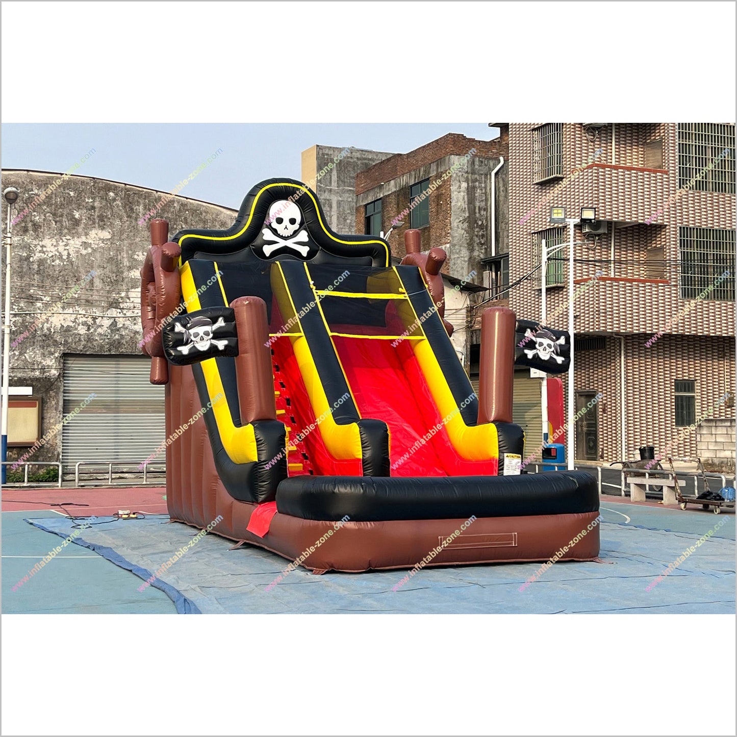 Pirate Inflatable Water Slide Amusement Park Near Me Adult Bouncy Water Slide Inflatable Pool Rental