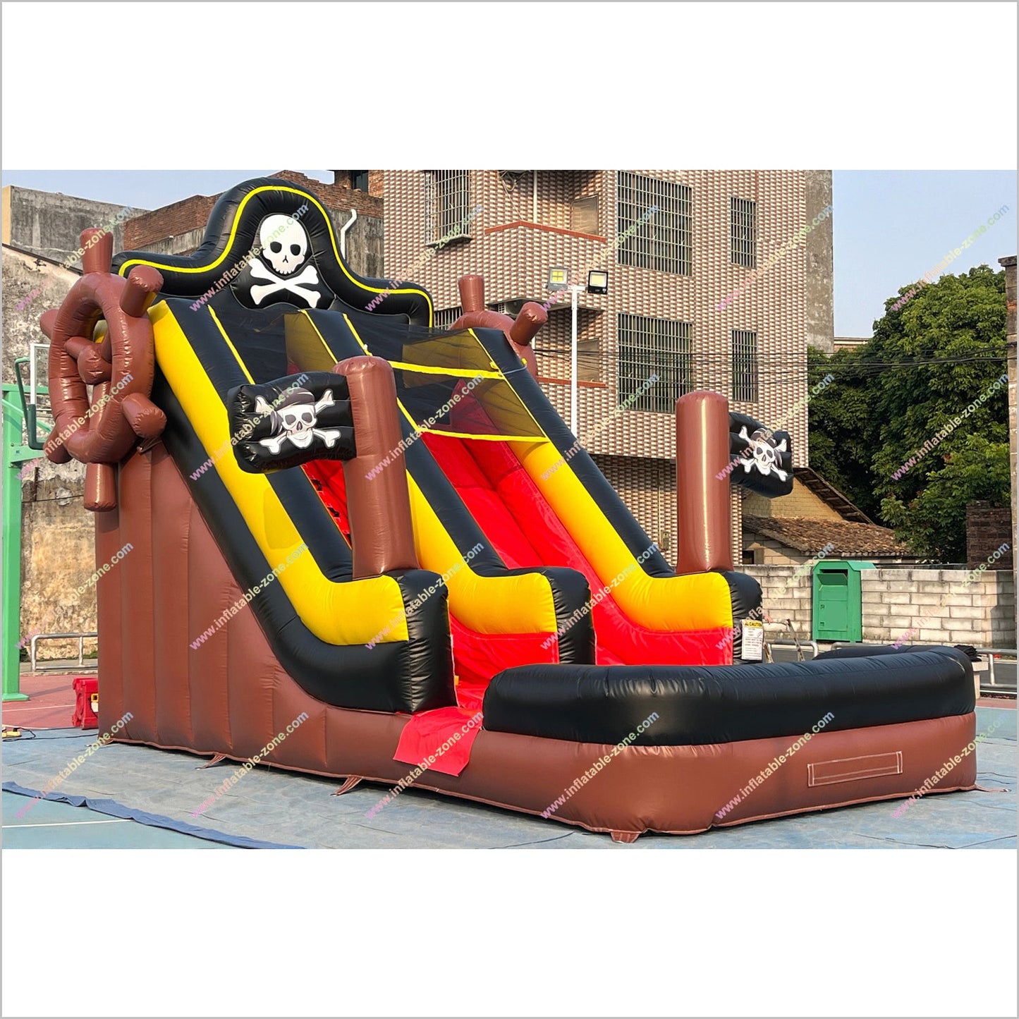 Pirate Inflatable Water Slide Amusement Park Near Me Adult Bouncy Water Slide Inflatable Pool Rental