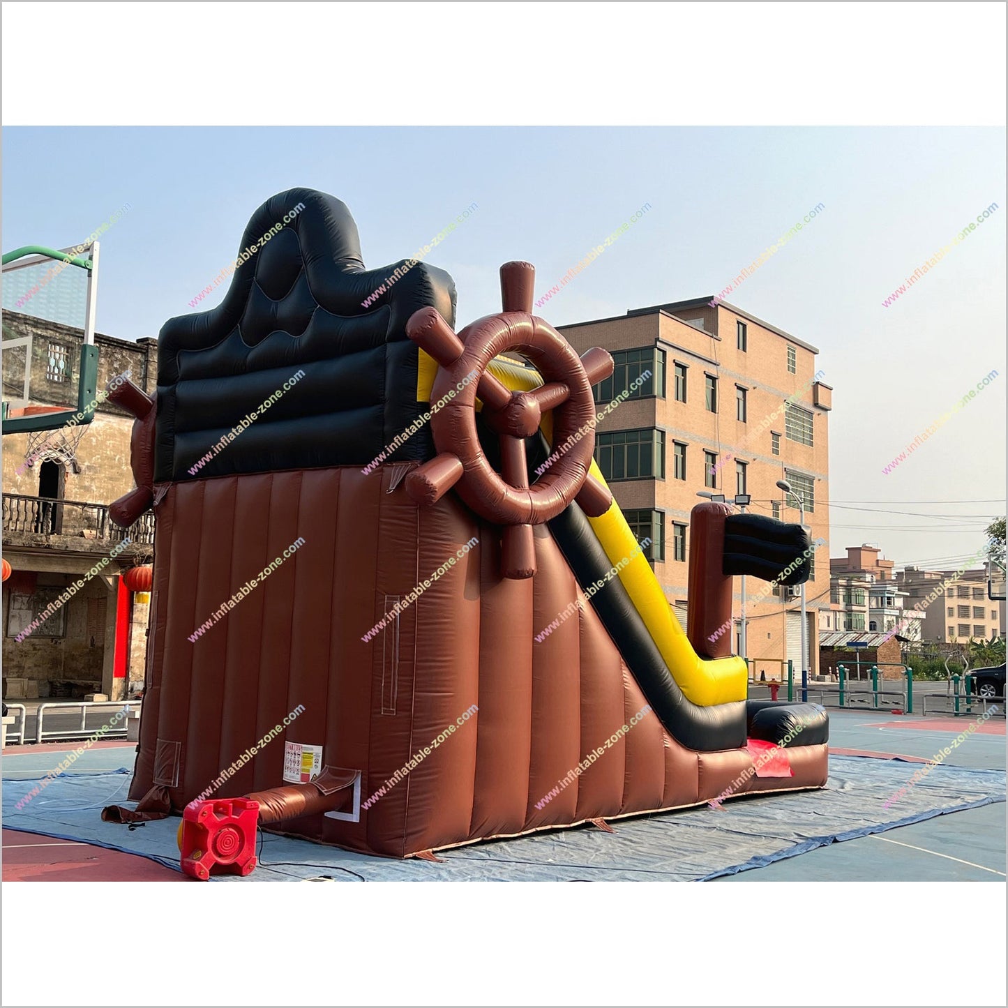 Pirate Inflatable Water Slide Amusement Park Near Me Adult Bouncy Water Slide Inflatable Pool Rental