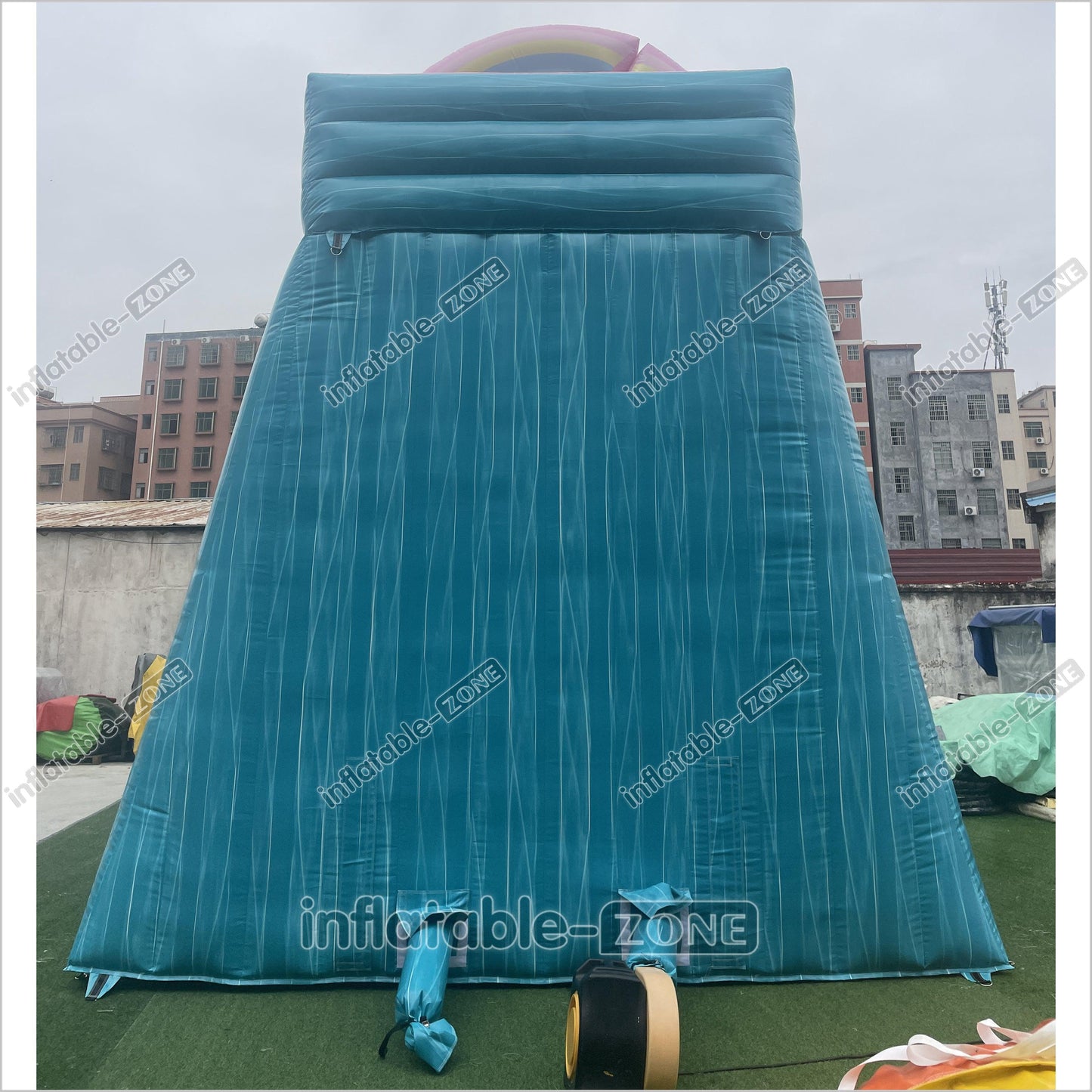 Imperfectly Perfect Rainbow Water Slide Inflatable Bounce Pool Outdoor Waterslide Birthday Party - Inflatable-Zone