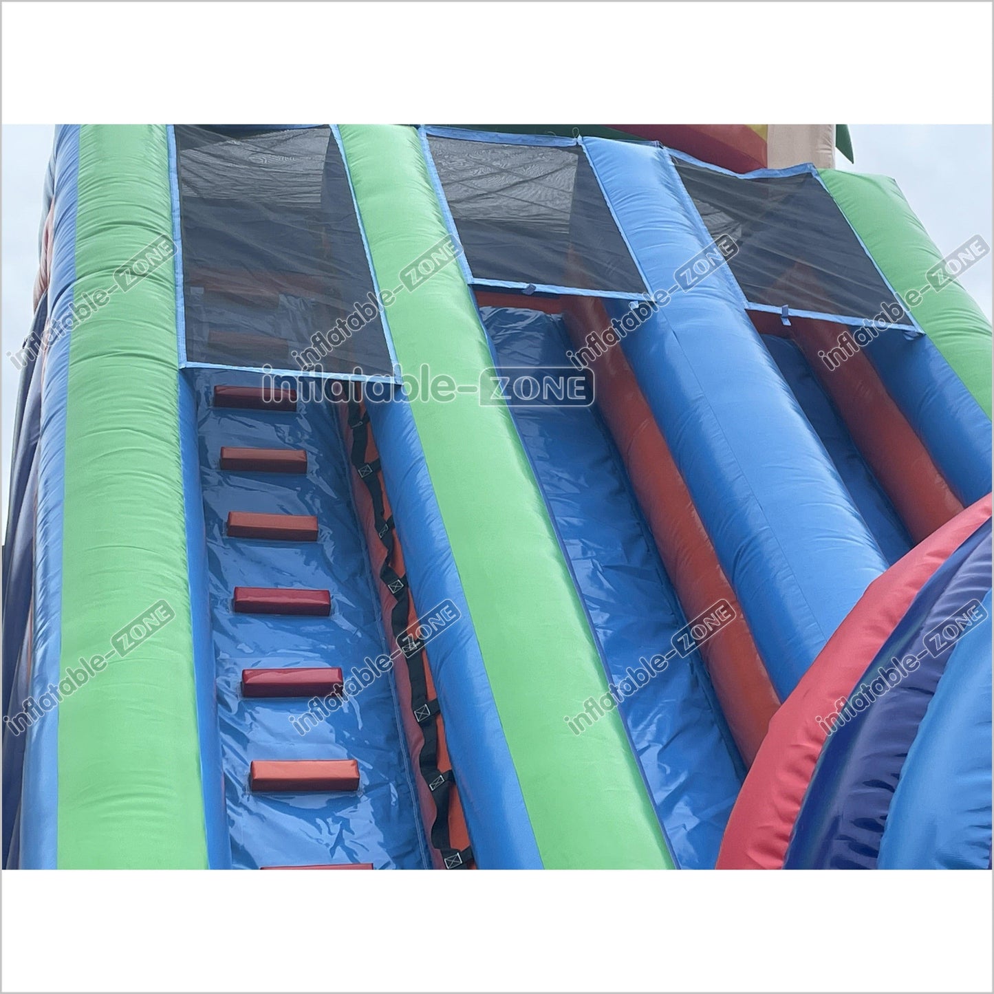 Rainbow Double Splash Water Slides Funny Inflatable Jumping Castle Large Backyard Waterslide For Pool - Inflatable-Zone