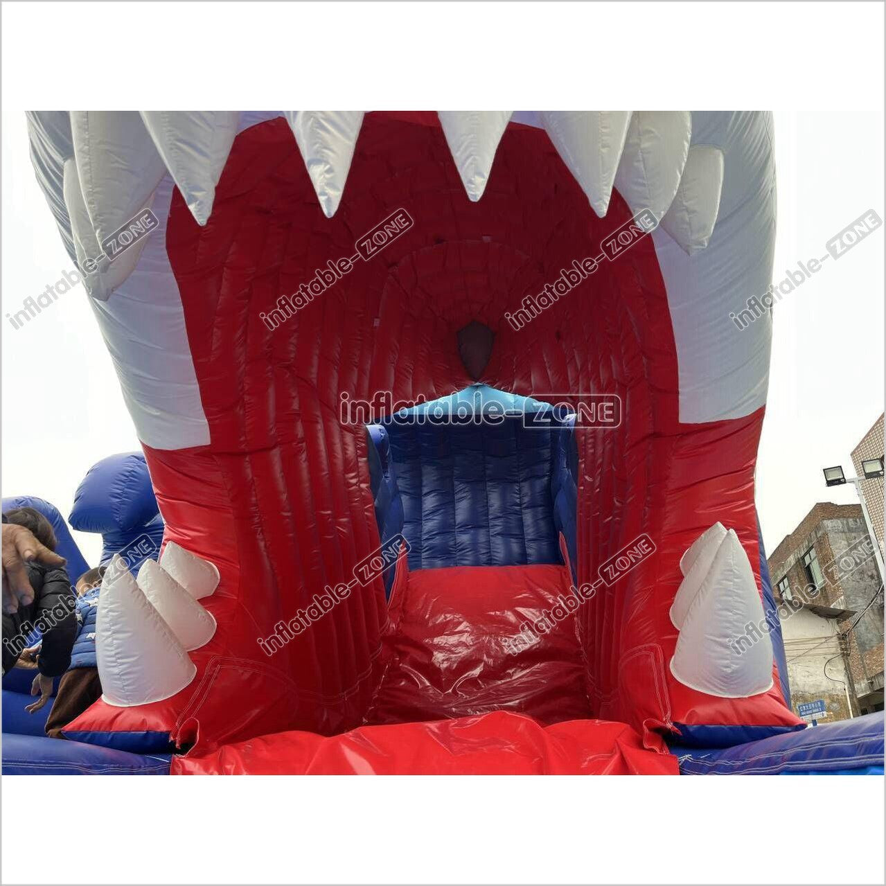 Blow Up Shark Water Slide Commercial Giant Inflatable Waterslide With Pool For Playground - Inflatable-Zone