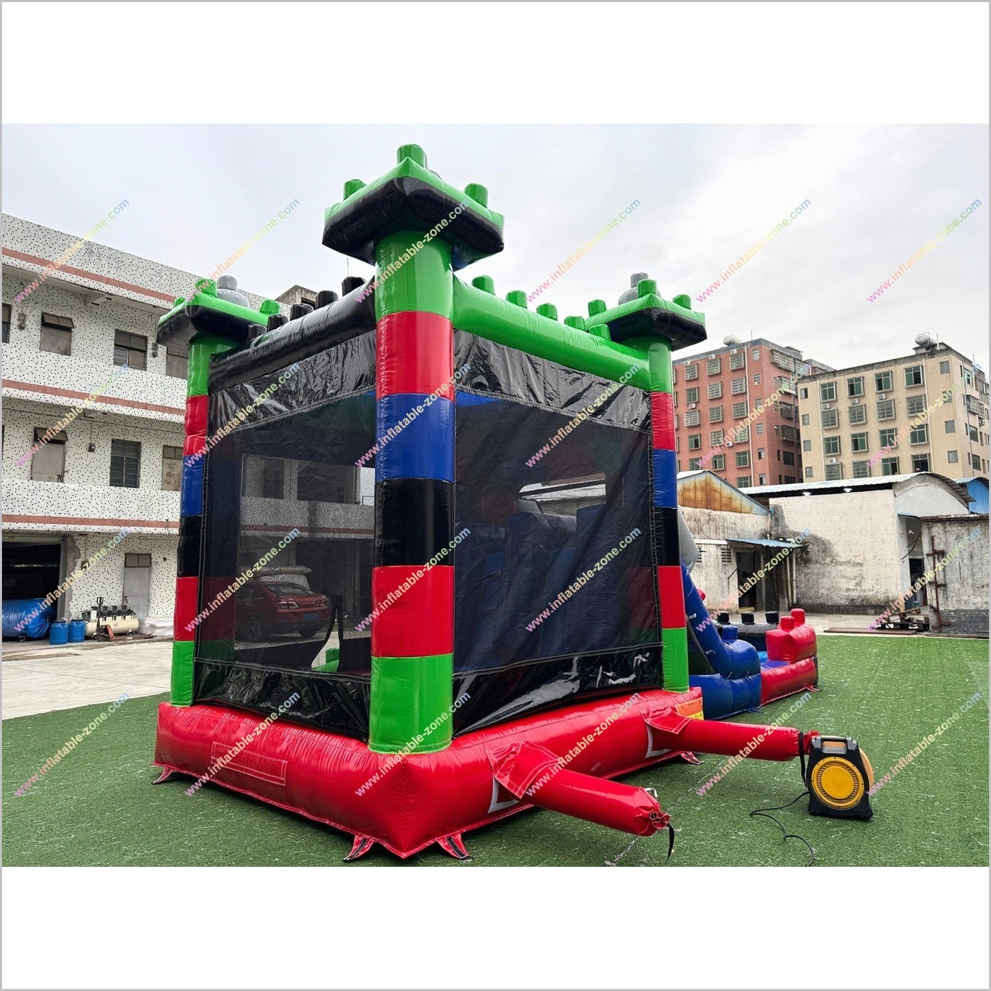 Block Combo Slide Bouncy House Inflatable World Near Me Price Of A Jumping Castle Blow Up Slides For Rent - Inflatable-Zone