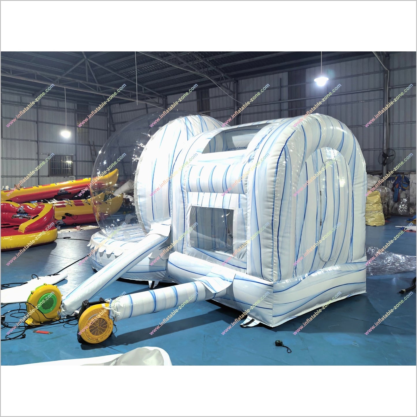 Snowman Globe Inflatable Dome Igloo Bubble Tent Christmas Snow Globes Photo Booth Near Me - Inflatable-Zone