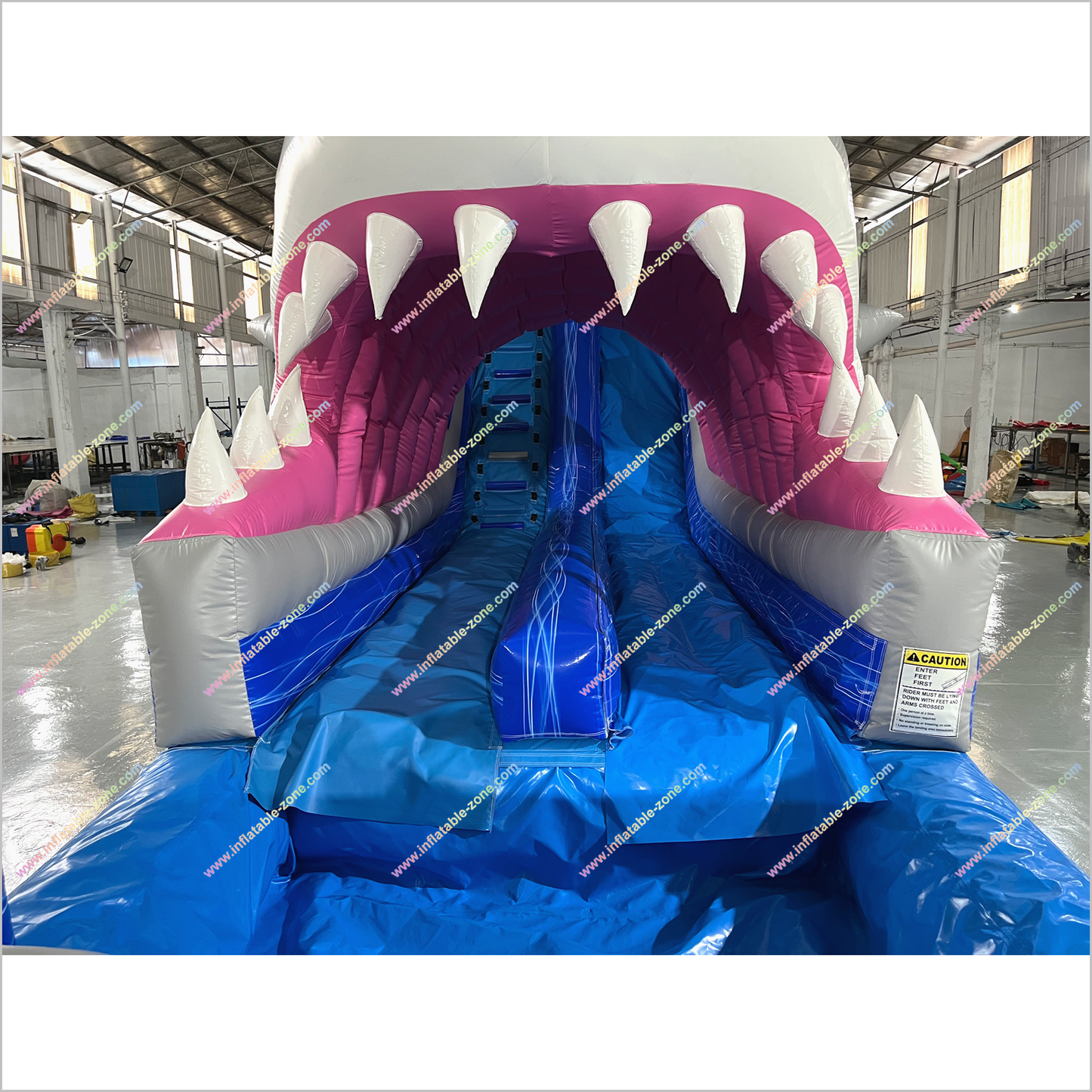 Tall Inflatable Water Slide Rental Shark Pool Indoor Soft Play Equipment Shark Slip And Slide Swimming Pool