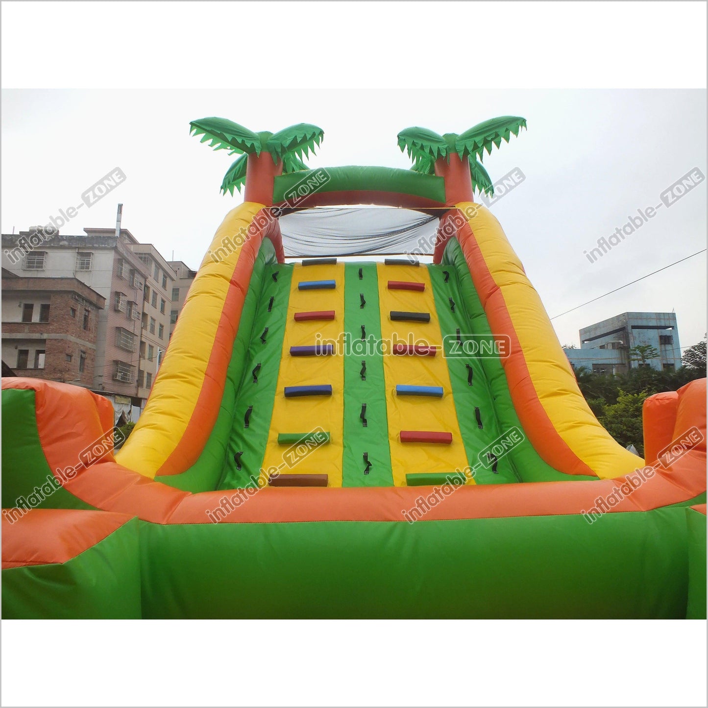 Tropical Obstacle Course Jumper Rental Inflatable Fun Run Assault Course Bouncy Castle For Sale - Inflatable-Zone