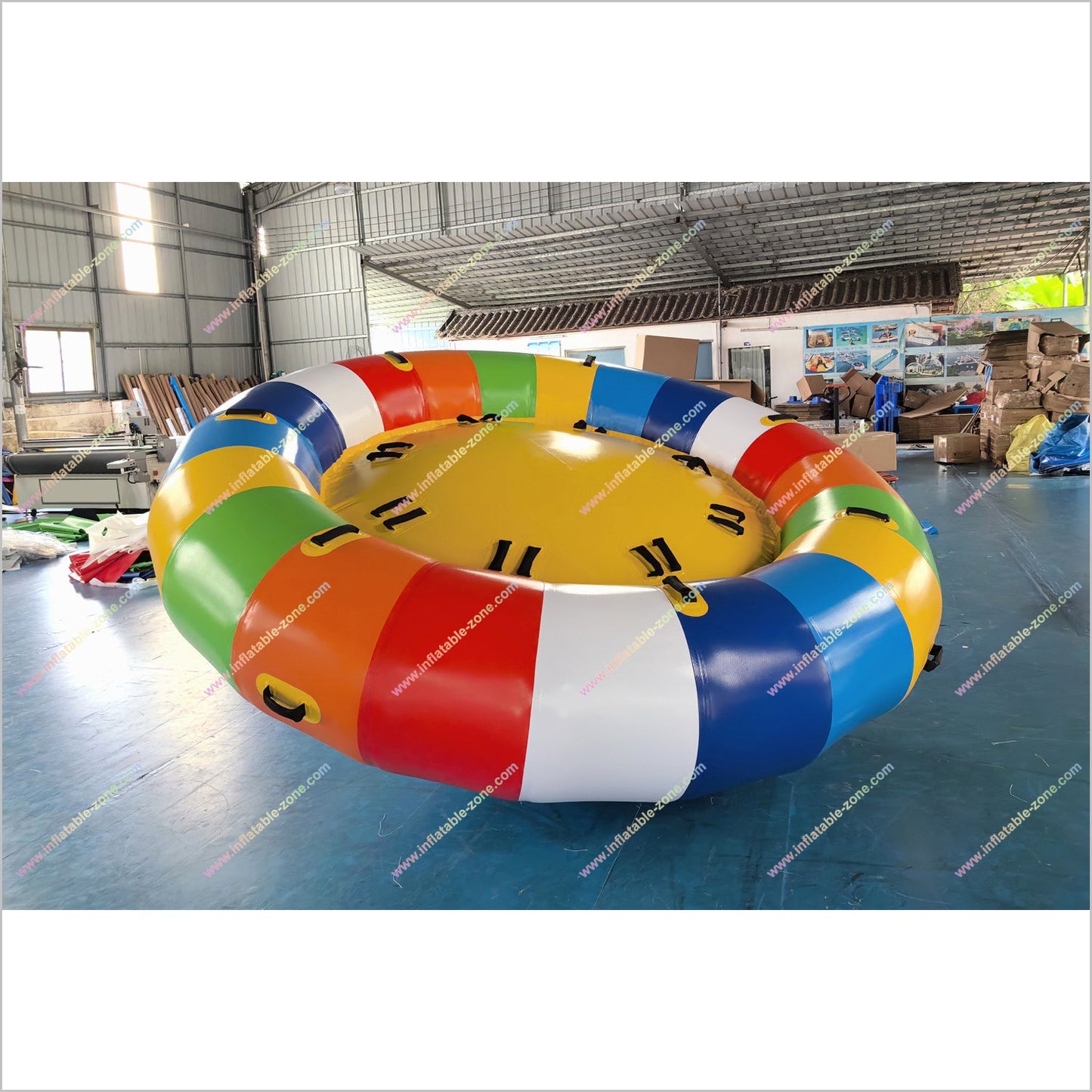 Water Game Online UFO Inflatable Disco Boat Water Rotating Gyroscope Inflatable Flying Towable Tubes For Boating - Inflatable-Zone