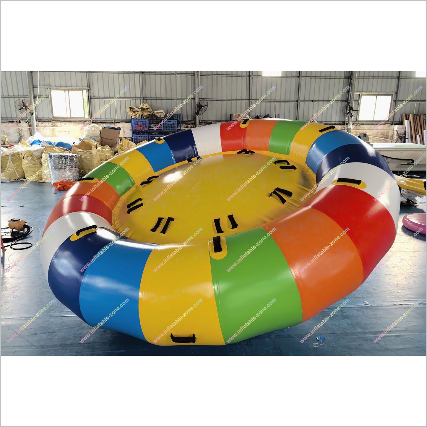 Water Game Online UFO Inflatable Disco Boat Water Rotating Gyroscope Inflatable Flying Towable Tubes For Boating - Inflatable-Zone