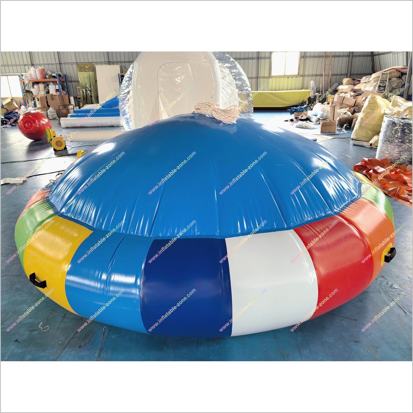 Water Game Online UFO Inflatable Disco Boat Water Rotating Gyroscope Inflatable Flying Towable Tubes For Boating - Inflatable-Zone