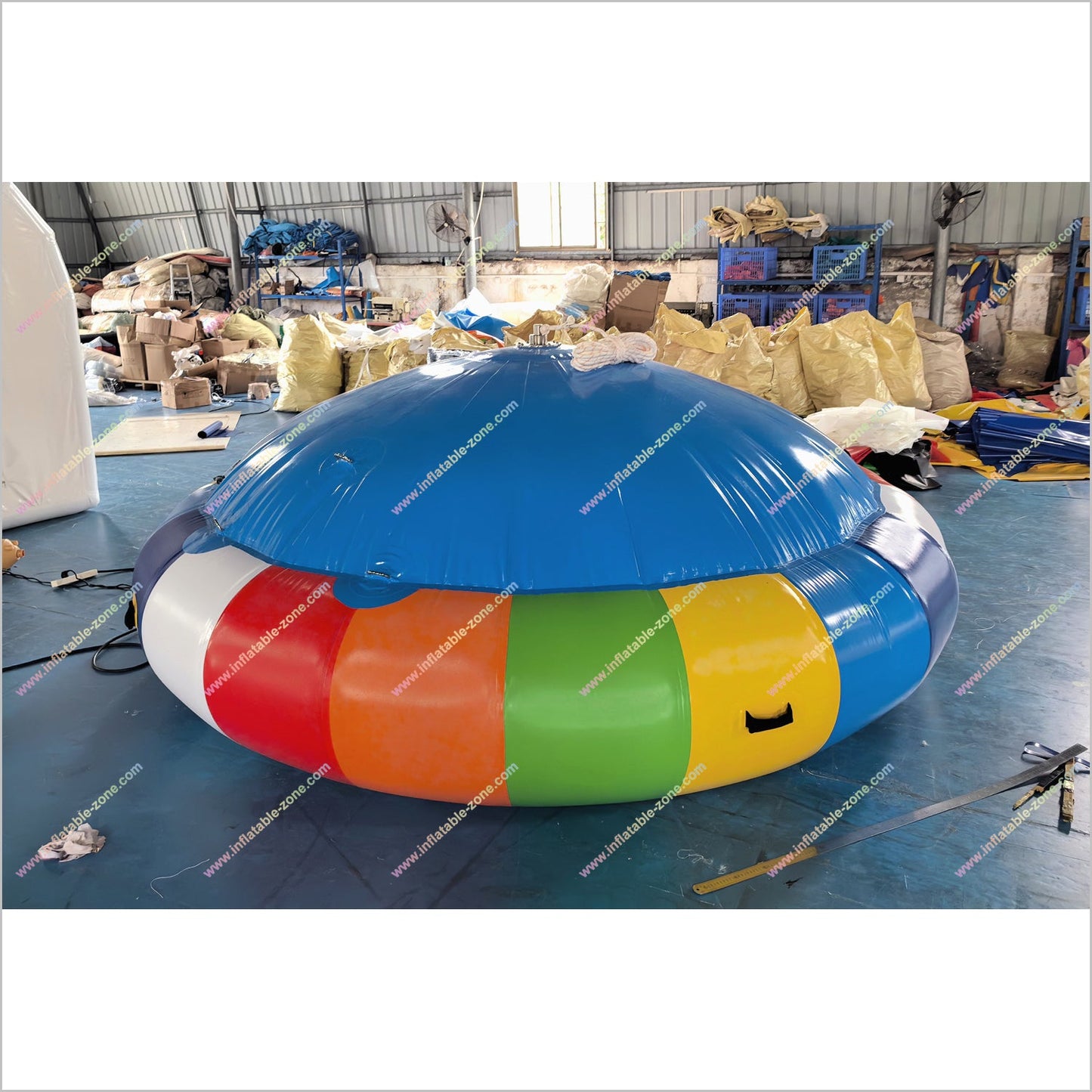 Water Game Online UFO Inflatable Disco Boat Water Rotating Gyroscope Inflatable Flying Towable Tubes For Boating - Inflatable-Zone