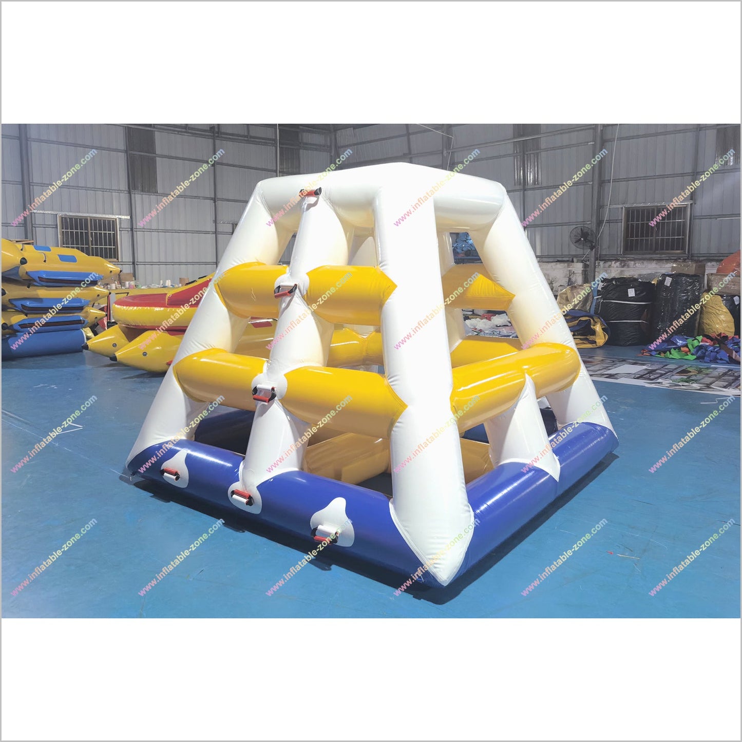 Water Park Floating Inflatable Pyramid Aquatic Sport Ladder Climbing Jungle Gym Near Me Water Toy Game - Inflatable-Zone