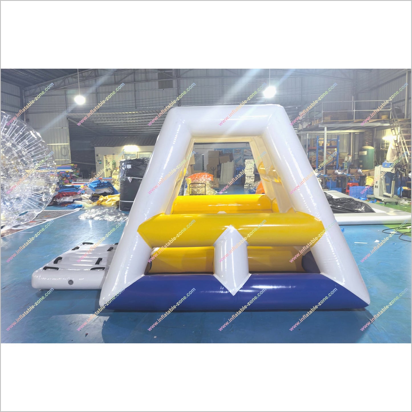 Water Park Floating Inflatable Pyramid Aquatic Sport Ladder Climbing Jungle Gym Near Me Water Toy Game - Inflatable-Zone