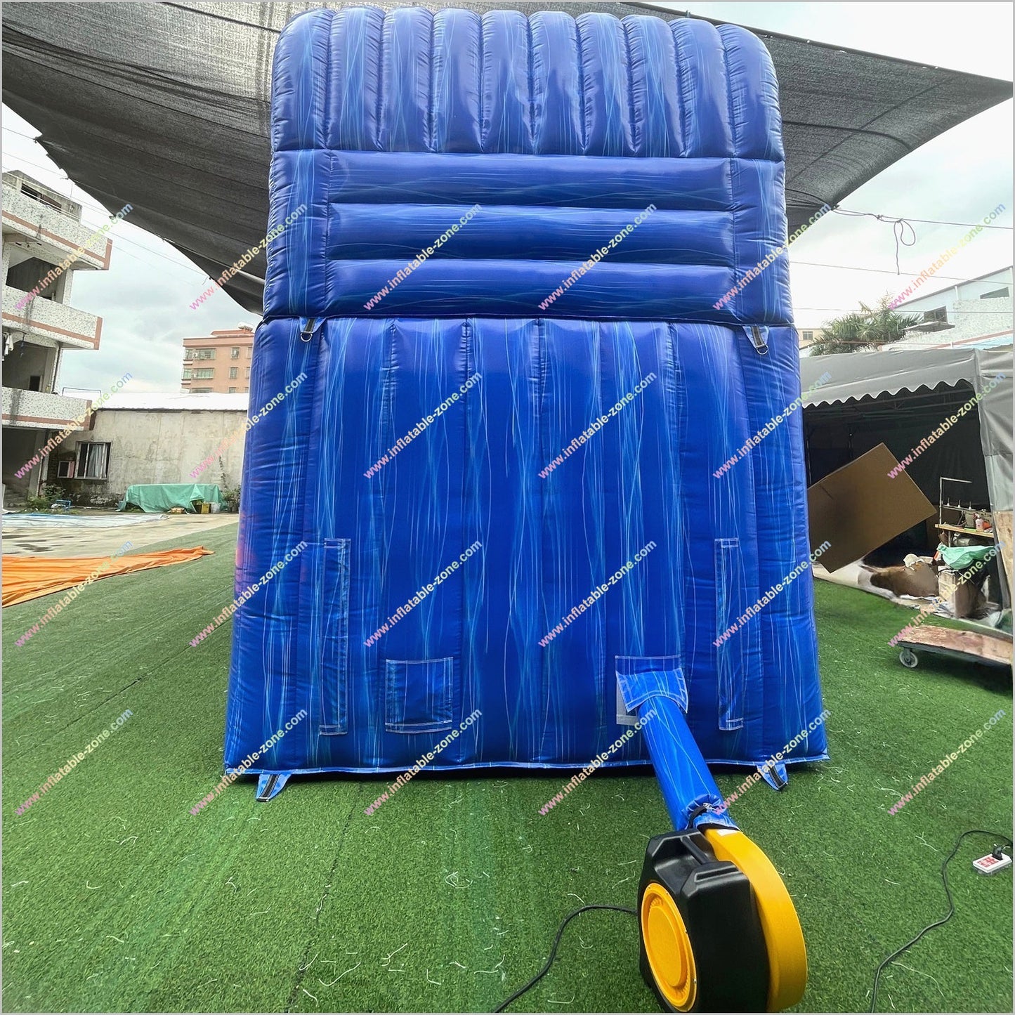 Twin Dolphin Water Slide Inflatables Near Me Ocean Wave Design Big Water Slide Blow Up Splash Pool For Sale