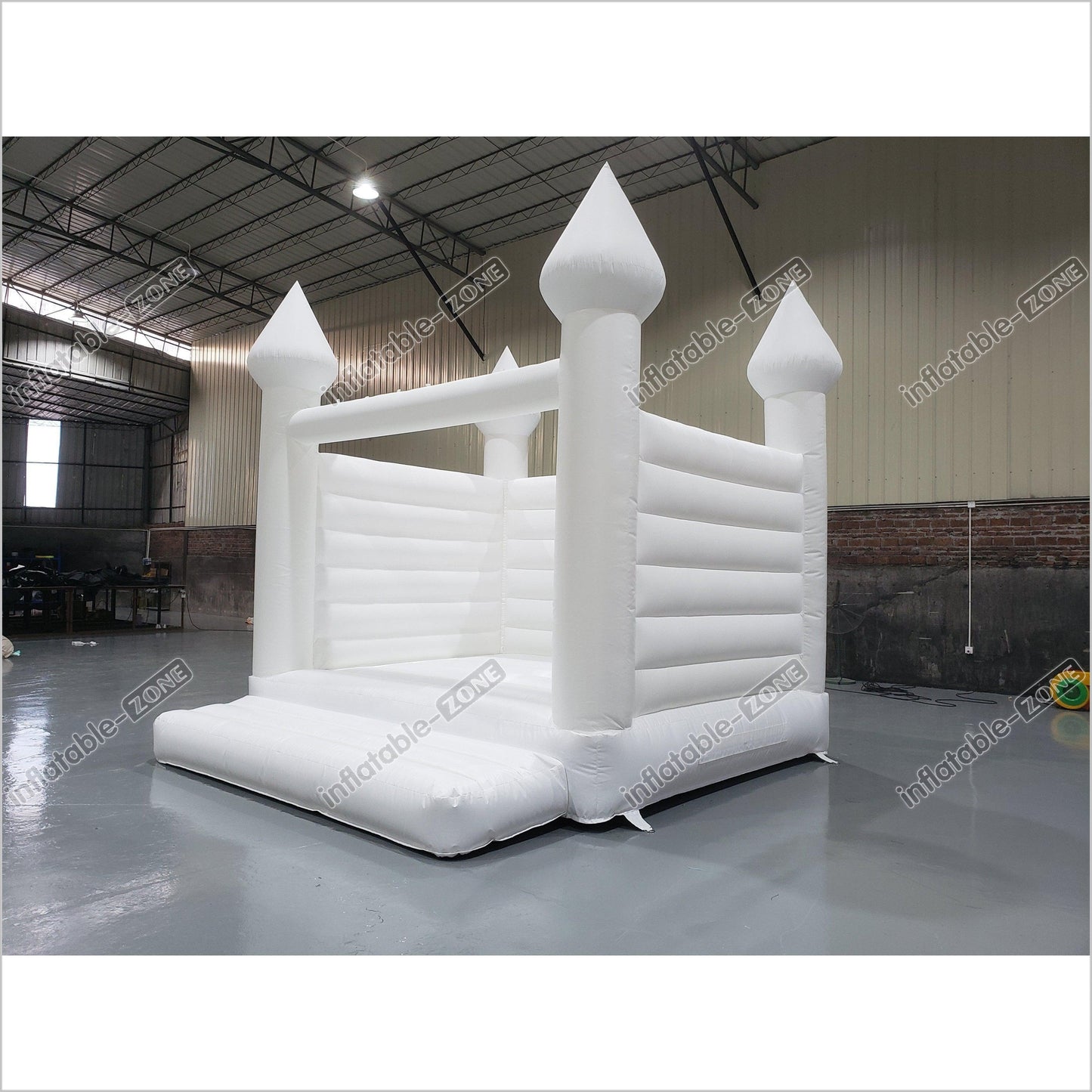 White Gorgeous Inflatable Wedding Bouncer Outdoor Bounce House Jumping Bouncy Castle For Kids Birthday Party - Inflatable-Zone