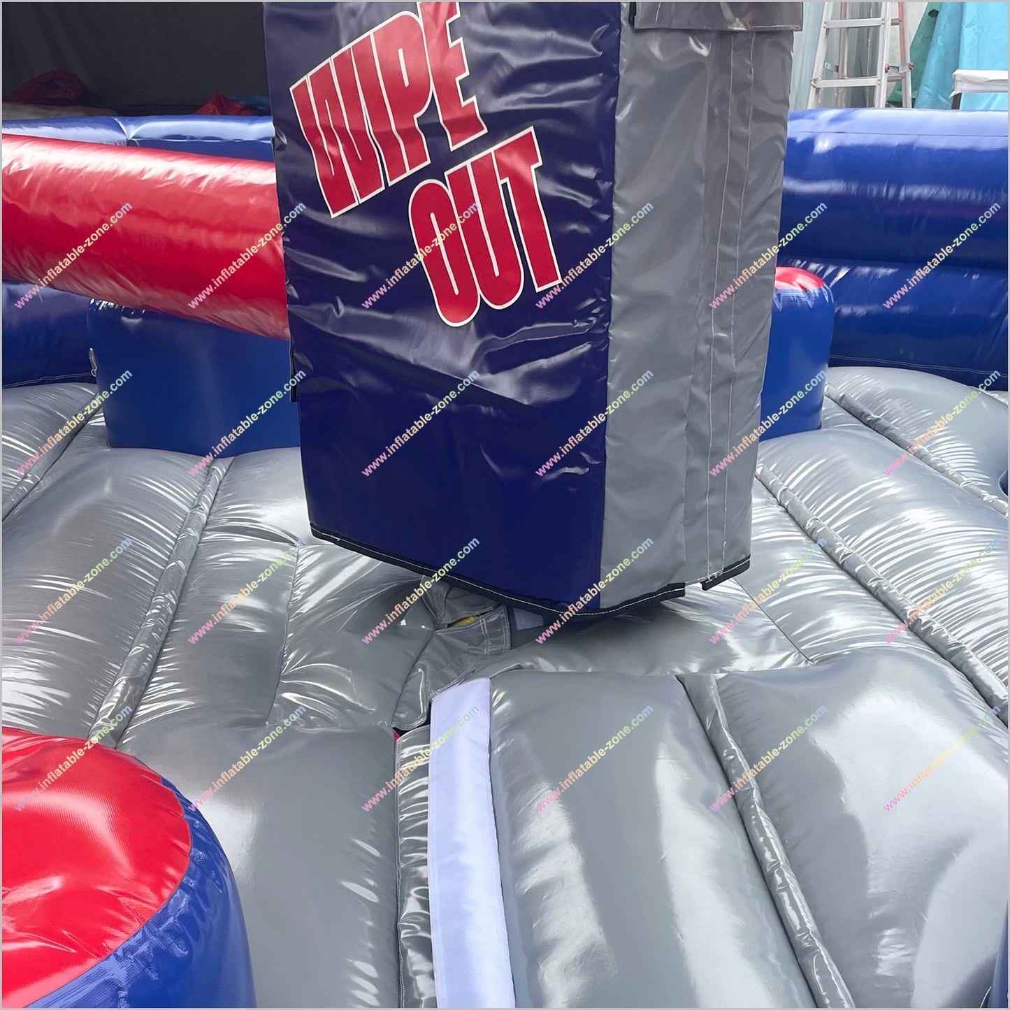 Wipeout Inflatable Game Mechanical Meltdown Sweeper Inflatable Wipeout Obstacle Course Rental