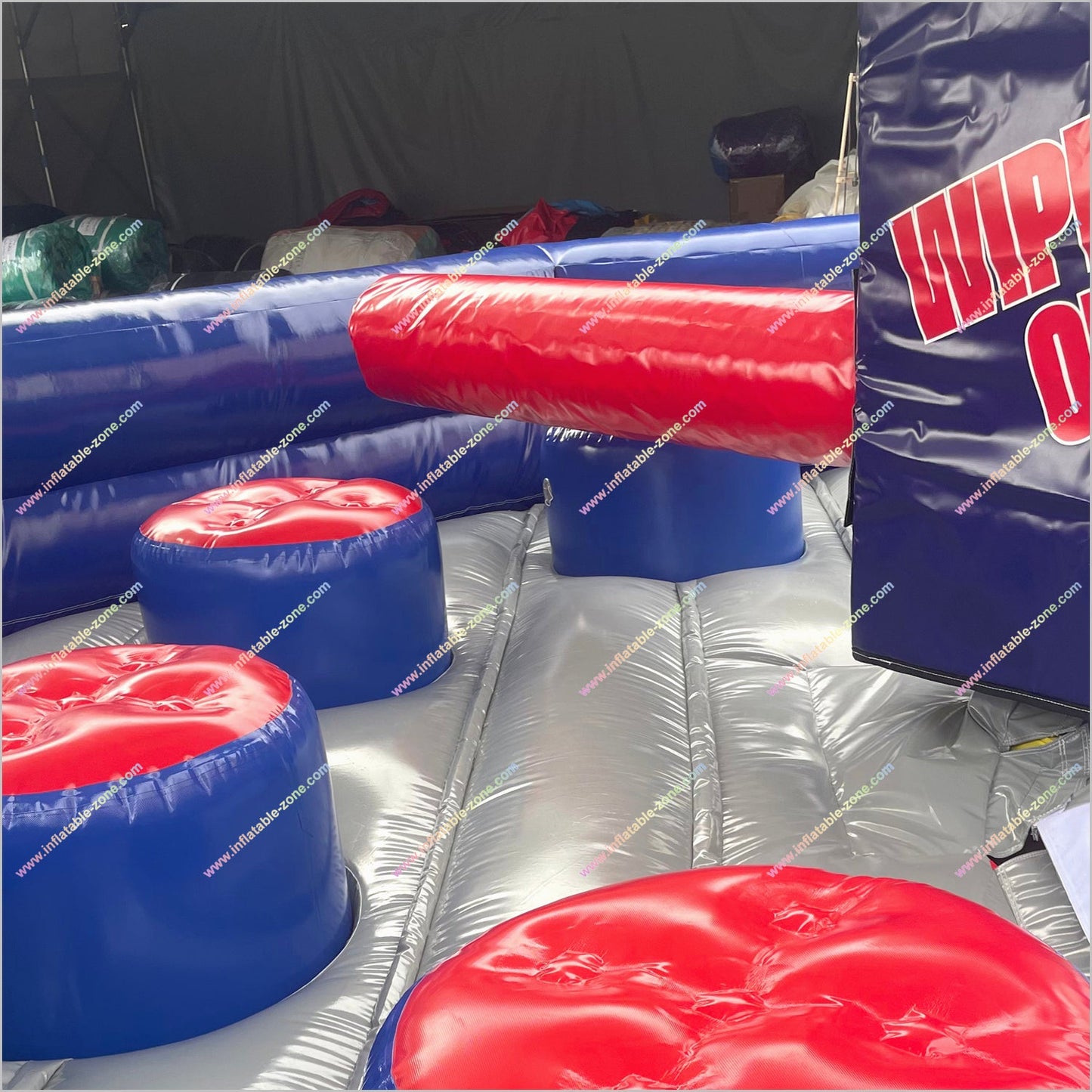 Wipeout Inflatable Game Mechanical Meltdown Sweeper Inflatable Wipeout Obstacle Course Rental