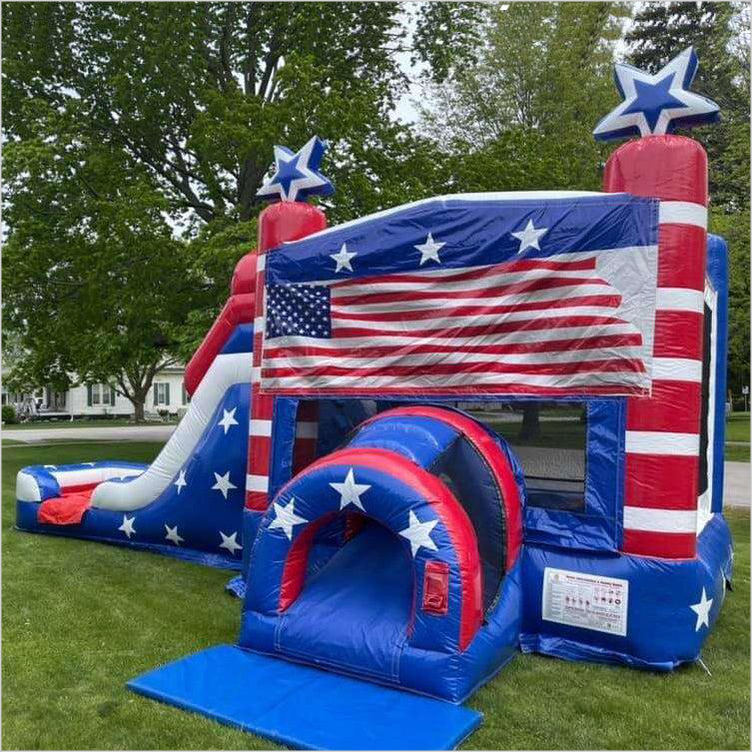 Bounce House Slide Combo Commercial Jumping Castle Outdoor Bouncy Water Inflatables - Inflatable-Zone