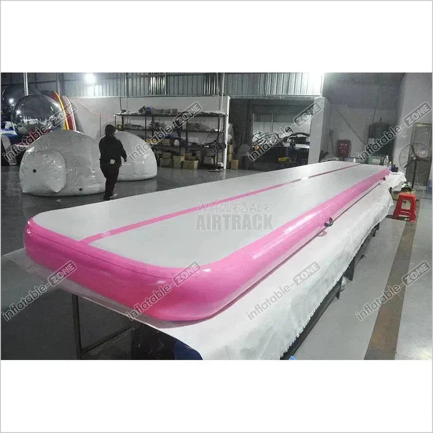 Pink Air Floor Gymnastics Air Tumble Mat - Inflatable-Zone