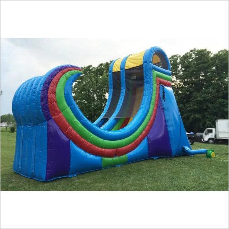 Inflatable Slide Cyclone Blow Up Dry Slide Splash Commercial Slip Jump House Fun Slides - Inflatable-Zone
