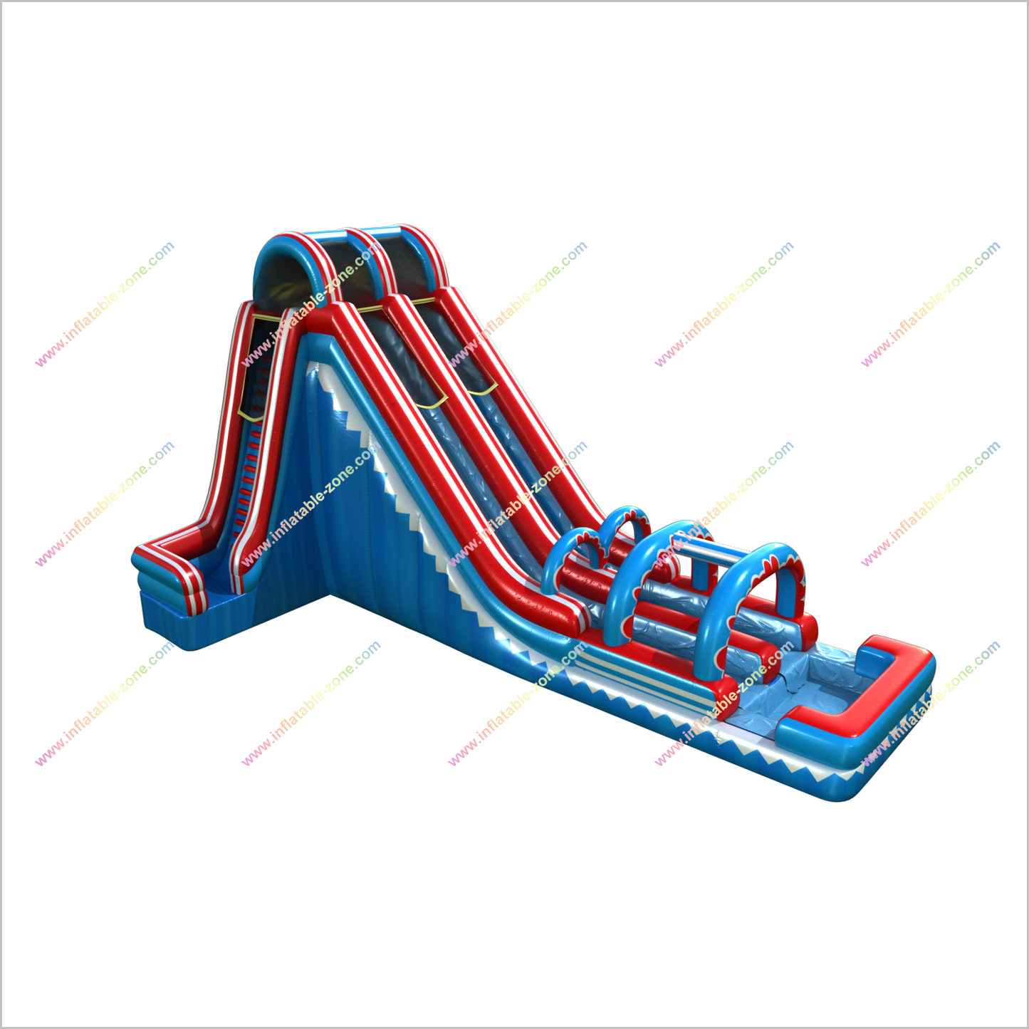 20 Foot New Inflatable Water Slide Blow Up Arch Double Water Slide Summer Party - Inflatable-Zone