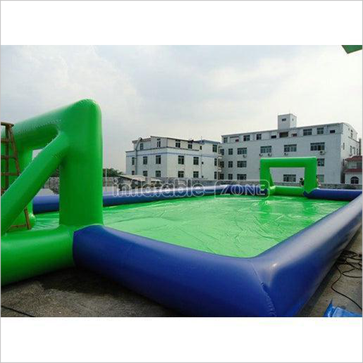 Inflatable Football Soccer Field,Inflatable Soap Football Field,Door Close To Door Giant Inflatable Soccer Pitch - Inflatable-Zone
