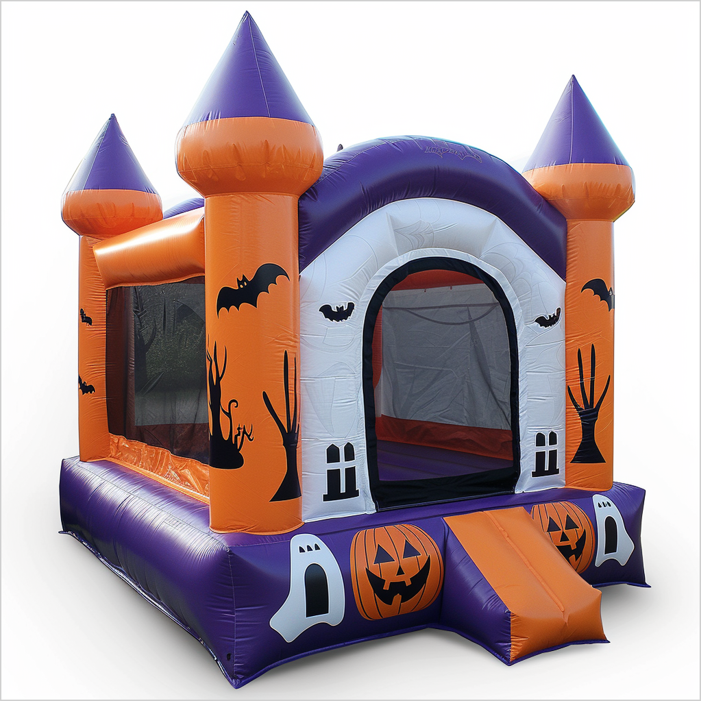 Bouncing Fun Halloween Inflatable Jumping House Festival Ghost Carnival Party Inflatable Castle And Pumpkins - Inflatable-Zone