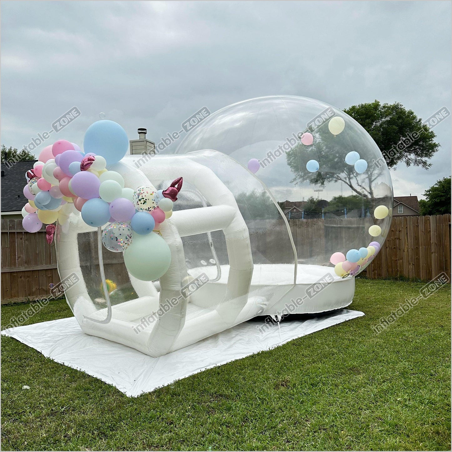 Fun Inflatable Bubble Bounce Clear Tent Igloo Dome Party Bubble Tent Balloons House For Wedding - Inflatable-Zone