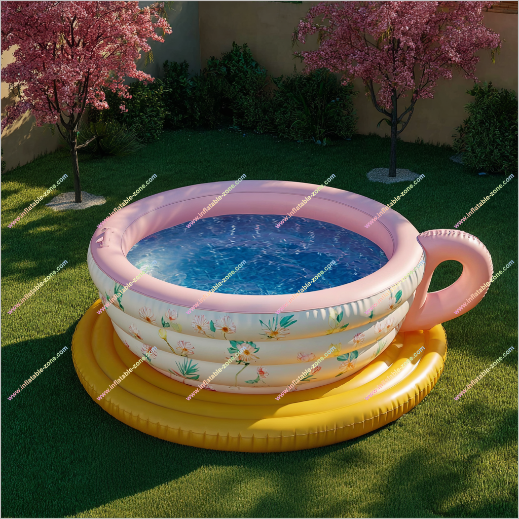 Teacup Inflatable Pool Water Sports Near Me Inflatable Teacup Pool Price Backyard Decoration For Party