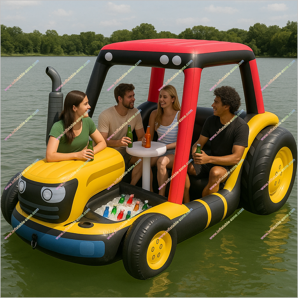 Gathering Spot Inflatable Tractor Lake Float Leisure Time Inflatable Tractor Float For Lake Days And Chilling Out