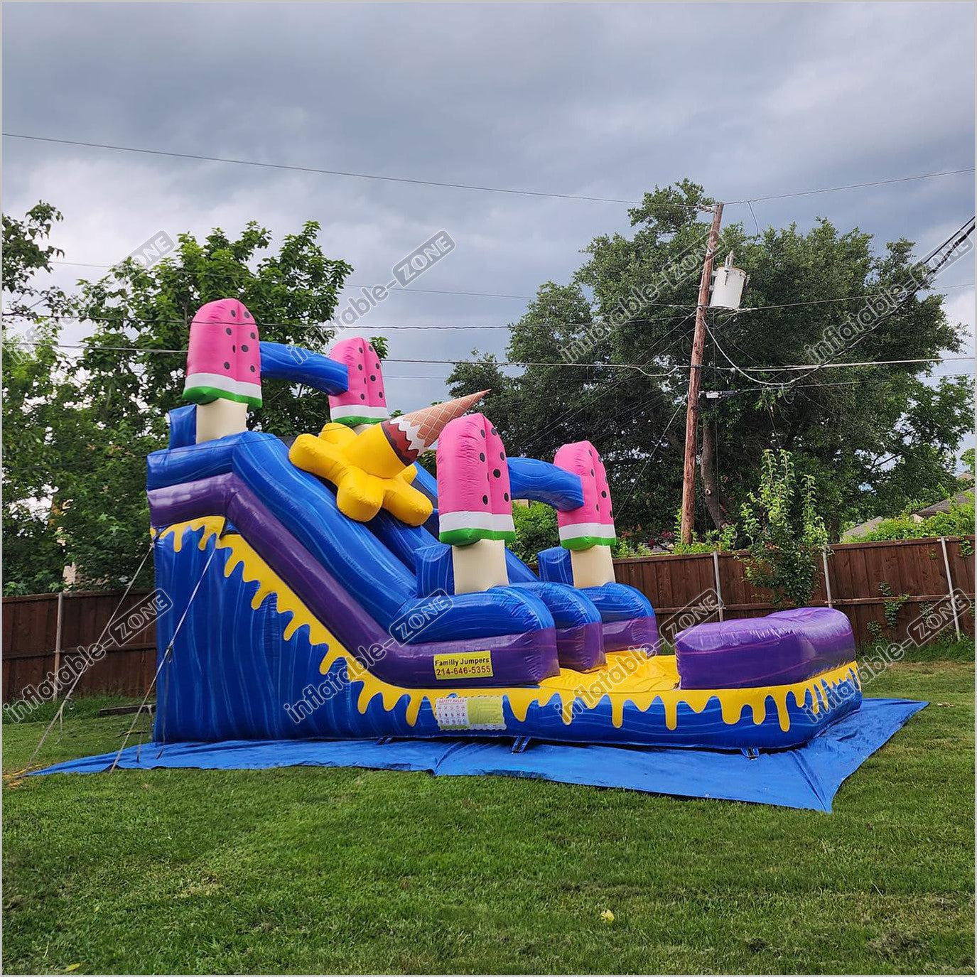 New Commercial Inflatable Water Blow Up Boat Slides Magic Time Party - Inflatable-Zone