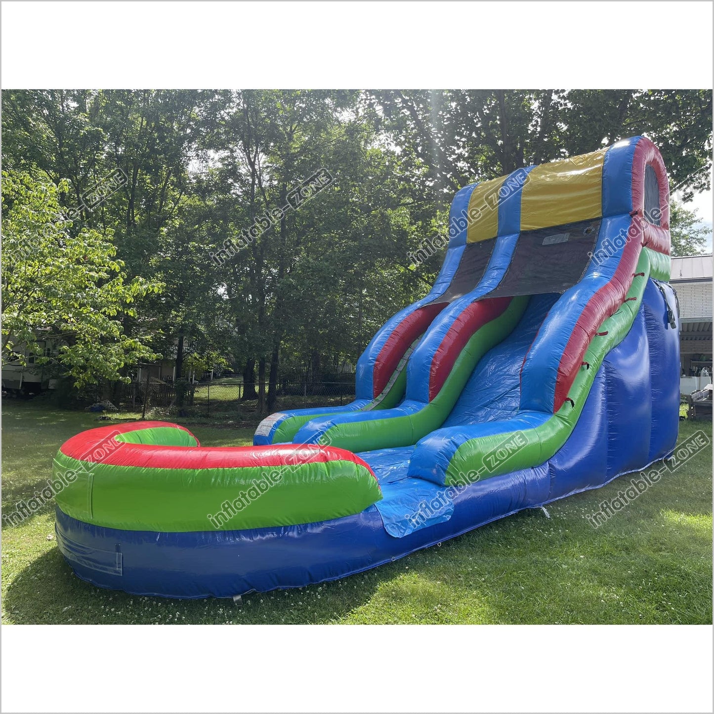 Inflatable Bouncy Water Jumping Slide Near Me Action Air Pool - Inflatable-Zone