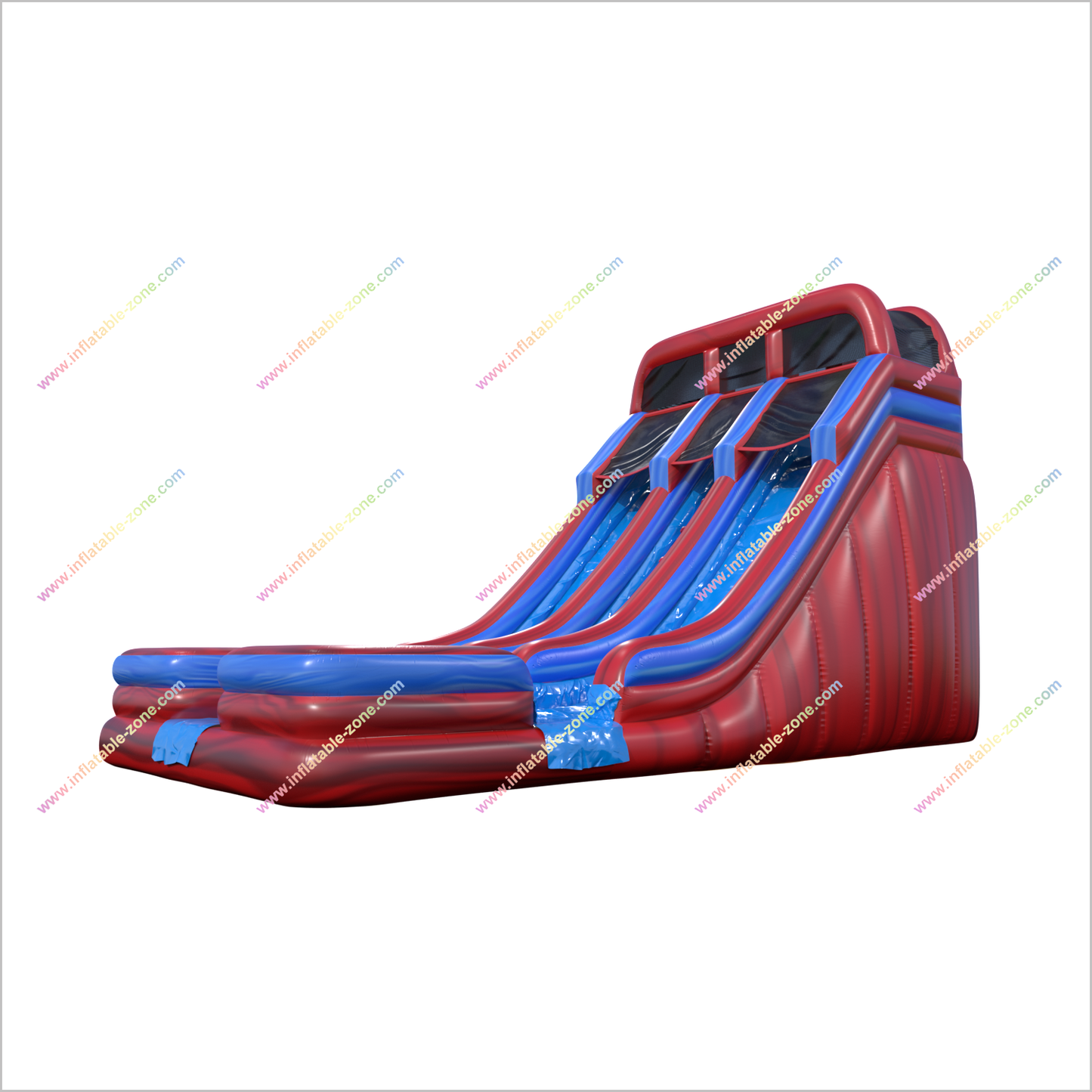 Inflatable Large Water Slide Playground Equipment Near Me Splash Water Park Dual Lane Water Slide Rental - Inflatable-Zone