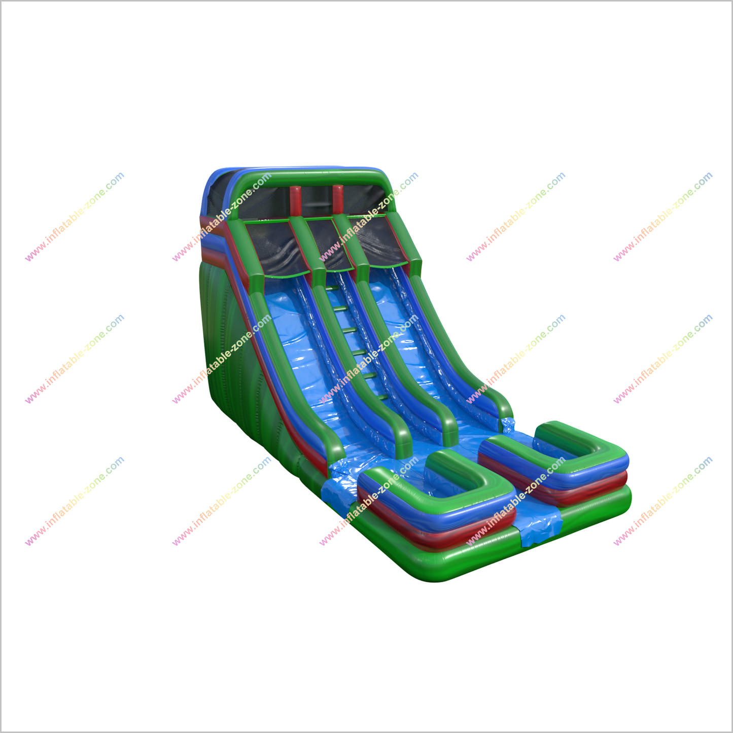 Buy Commercial Inflatable Water Slide Outdoor Play Structure Aqua Splash Double Water Slide For Rent - Inflatable-Zone