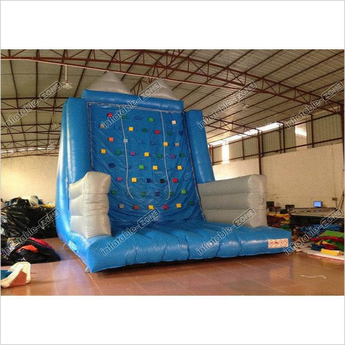 Kindergarten School Inflatable Rock Climbing Wall Double Stitching
