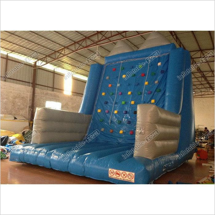 Kindergarten School Inflatable Rock Climbing Wall Double Stitching