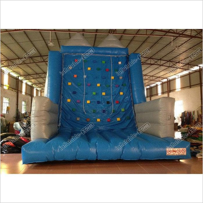 Kindergarten School Inflatable Rock Climbing Wall Double Stitching