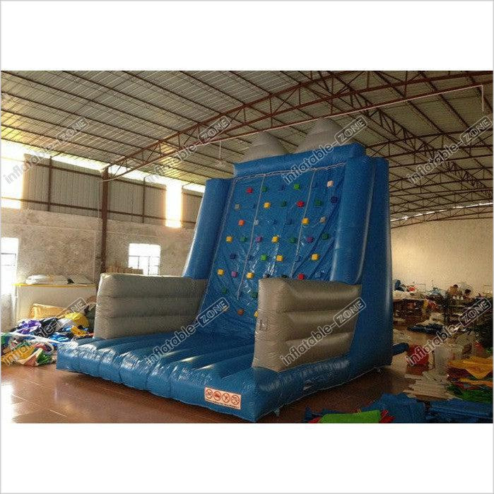 Kindergarten School Inflatable Rock Climbing Wall Double Stitching