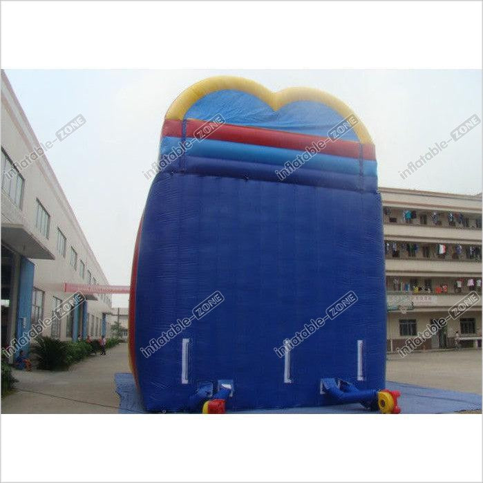 Colourful Durable Inflatable Double Dry Slide For Children And Adult Inflatable Arch Dry Slide