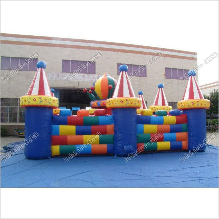 Colourful Circus Big Inflatable Maze Sport Game Outdoor Inflatable Sport Games