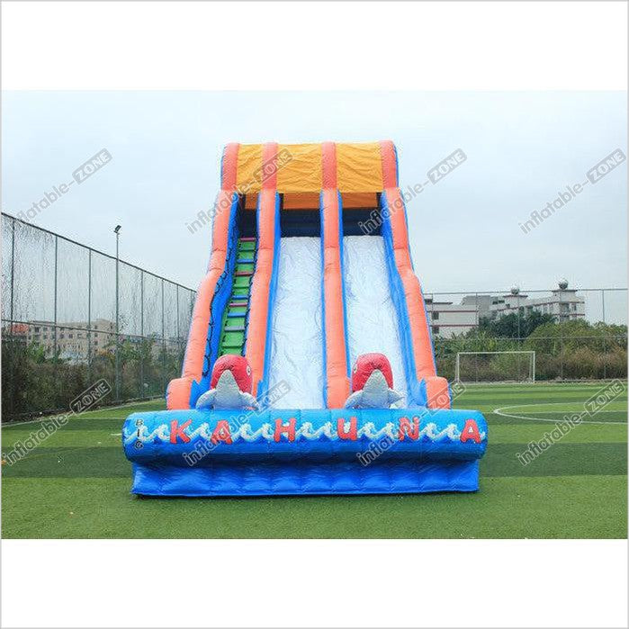 Garden Outdoor Inflatable Dry Slide, Big Party Cartoon Toddler Blow Up Dry Slide