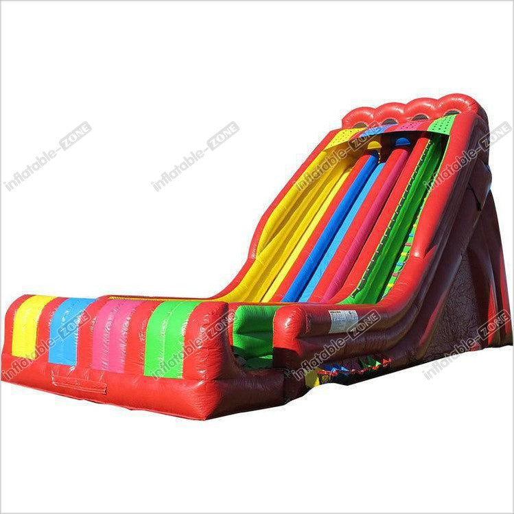 Funny Outdoor Inflatable Dry Slides , Colorful Blow Up Pool Slides For Inground Pools