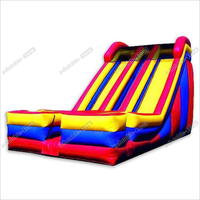 Dual 2 Lanes Large Inflatable Slide 0.55 Mm PVC Tarpaulin Enviroment - Friendly