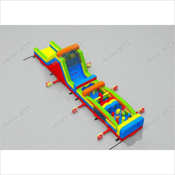 Children Adventuring Inflatable Obstacle Course Bouncer Course Sports Games Customized