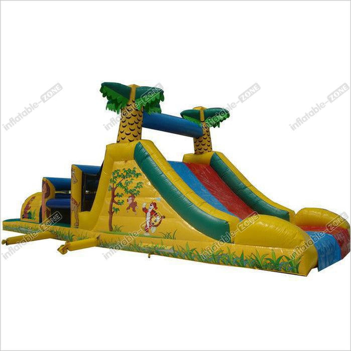 Big Party Obstacle Course Bounce House Kids Sports Games Blow Up Assault Course