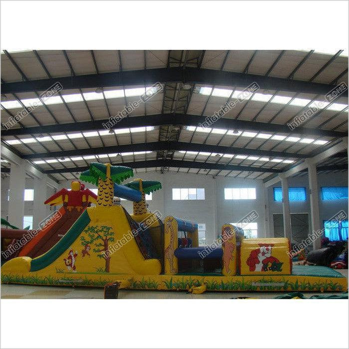 Big Party Obstacle Course Bounce House Kids Sports Games Blow Up Assault Course
