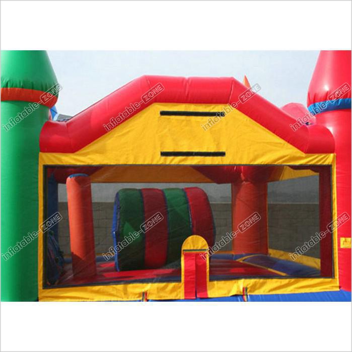 Party City Inflatable Bouncer Combo , Inflatable Bounce House Dual Castle