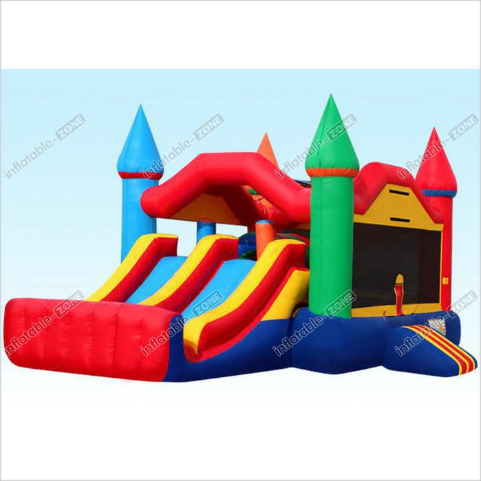 Party City Inflatable Bouncer Combo , Inflatable Bounce House Dual Castle