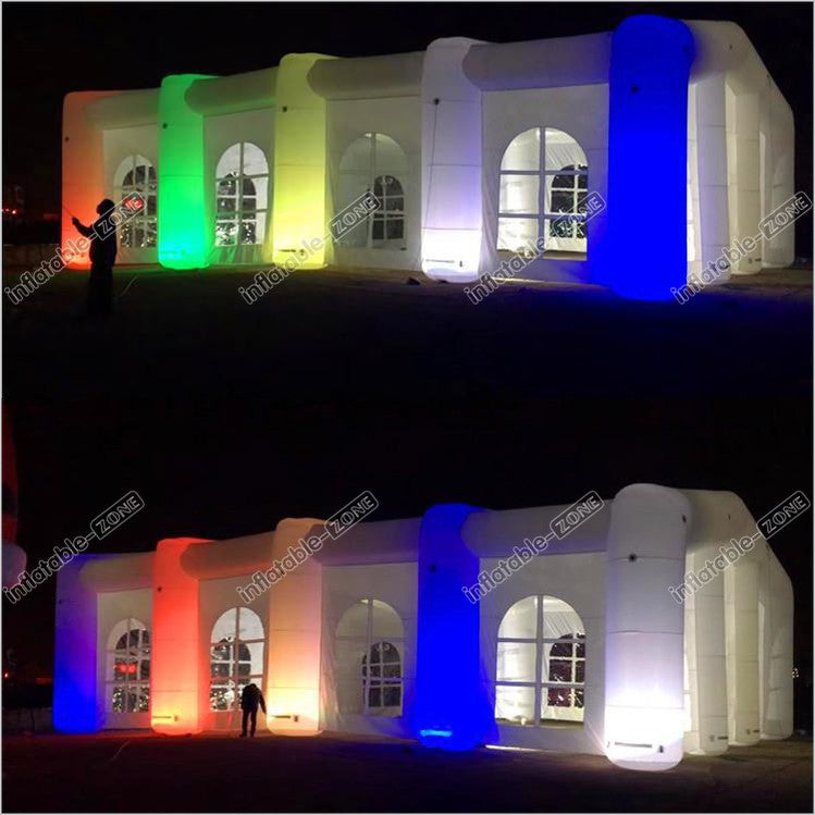 Inflatable Wedding Party Tent Inflatables Booth With Led Changeable Colour For Outdoor Show Decoration - Inflatable-Zone